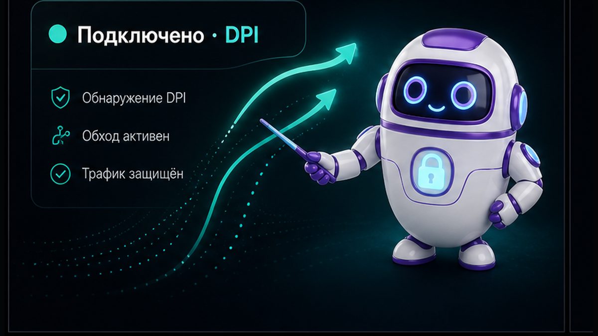 Иллюстрация: Почему V2RayTun пишет «Подключено», но интернета нет: behavioral DPI в июле 2026