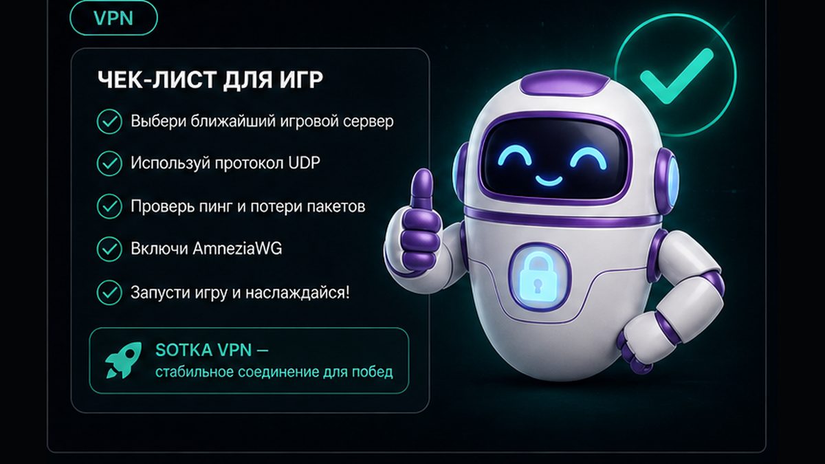 Иллюстрация: Пинг, UDP и TCP: что ломает матч через VPN