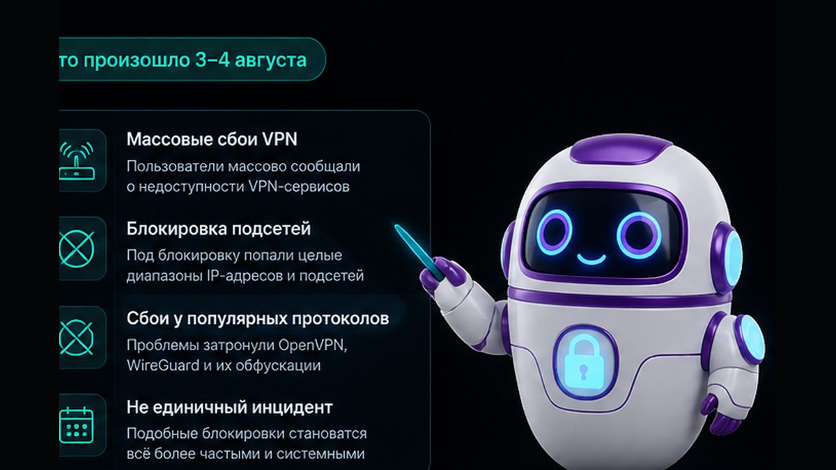 Иллюстрация: Блокировка подсетей хостингов в августе 2026: что произошло 3–4 августа