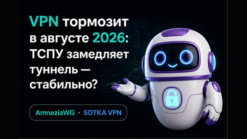 Обложка: VPN тормозит в августе 2026: ТСПУ замедляет туннель — как диагностировать и настроить AmneziaWG