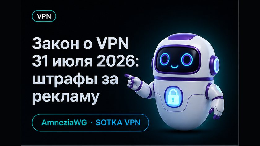 Обложка: Закон о VPN 31 июля 2026: штрафы за рекламу, поиск экстремизма и настройка AmneziaWG
